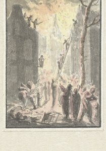 Incendie dans une maison - Pieter Bartholomeusz. Barbiers