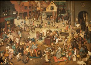 French : Lutte entre le carnaval et le jeûne The Fight Between Carnival and Lent