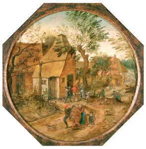 Passage à travers le village, vers 1584-1637 - Pieter Brueghel the Younger