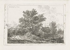 Paysage avec ferme