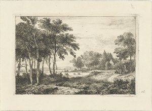 Paysage avec cavalier