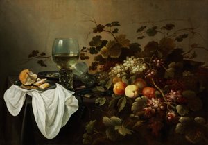 Nature morte avec fruits et Roemer - Pieter Claesz