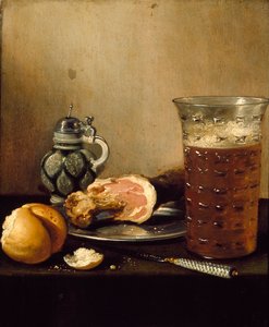 Nature morte avec un jambon, 1642 - Pieter Claesz