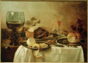 Nature morte avec pâté - Pieter Claesz