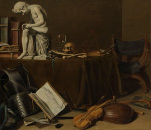 Nature morte de vanité avec le Spinario