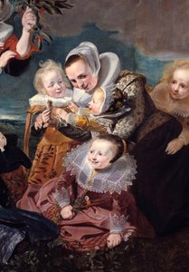 Portrait de Paulus Van Beresteyn (1588-1636) avec sa femme, ses six enfants et deux servantes (détail)