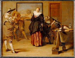 La Lecon de danse - Dancing lesson 1627 ... - Pieter Codde