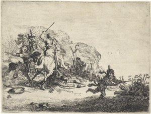 Combat de cavaliers - Pieter Cornelisz. Verbeeck