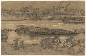 Vue sur la rive de la Seine