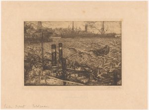 Port avec remorqueurs à Rotterdam