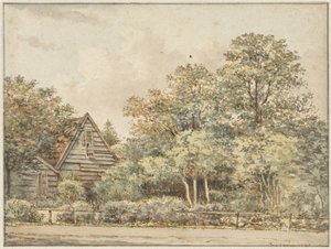 Maison dans un environnement boisé - Pieter Ernst Hendrik Praetorius