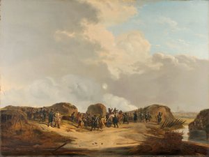 La Demi-lune construite lors du siège de Naarden, avril 1814 - Pieter Gerardus van Os