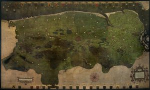 Carte de la châtellenie de Bruges - Pieter II Claeissens