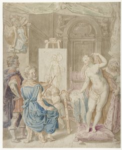 Apelles peignant Campaspe