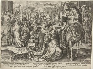Réconciliation entre les Sabins et les Romains - Pieter Jalhea Furnius