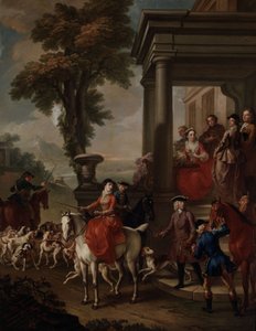 La rencontre, vers 1743 (huile sur toile)