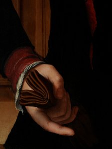 (détail) du Portrait de Jan van Eyewerve