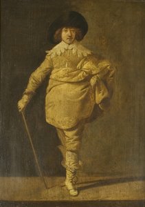Un cavalier debout, vers 1630 - Pieter Jansz. Quast