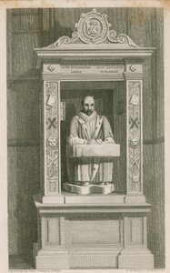 Monument de Stow, St Andrew Undershaft, Leadenhall Street, Londres