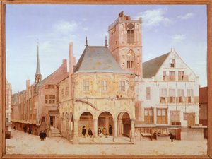 Ancien hôtel de ville à Amsterdam par Pieter Saenredam, Pays-Bas - Pieter Jansz Saenredam