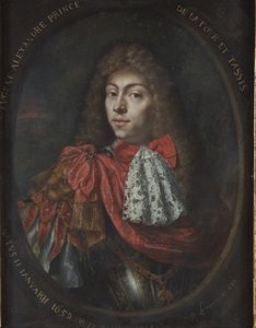 Prince Eugène Alexandre de Thurn et Taxis (huile sur cuivre)