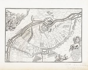 Carte de Narva en 1700 - Pieter Mortier