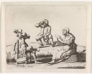 Trois paysans - Pieter Nolpe
