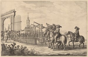 Entrée de Marie de Médicis à Amsterdam [plaque 1 de 6] - Pieter Nolpe