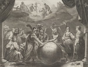 Planche 12: Allégorie sur la discorde en France, de Caspar Barlaeus, Medicea Hospes, 1638 - Pieter Nolpe