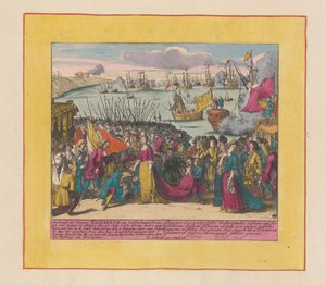 Arrivée de la princesse Élisabeth Christine de Wolfenbüttel à Mutaro, 1708
