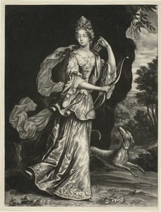 Anne Catharine Mouy, comtesse de Broglia, dans le rôle de la déesse Diane - Pieter Schenk