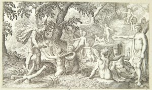 Mercure confie Bacchus aux nymphes du mont Nysa