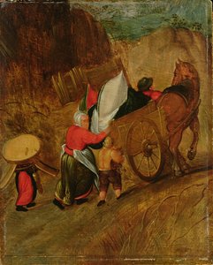 Paysage, Paysans, Cheval et Charrette, début du XVIIe siècle
