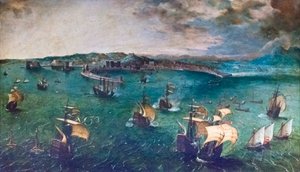 Bataille dans la baie de Naples - Pieter Bruegel the Elder