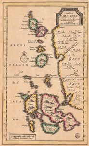 Carte des îles Moluques (Indonésie moderne) (vers 1707)
