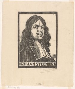 Portrait de Jan Steen - Pieter Willem van Baarsel (signed by artist)