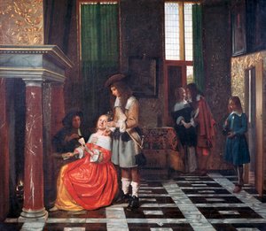 Les Joueurs de Cartes, c1663-1665 - Pieter de Hooch
