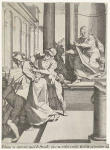 Le Christ envoyé par Pilate à Hérode (Passie van Christus, Passionis et resurrectionis) - Pieter de Jode (I)