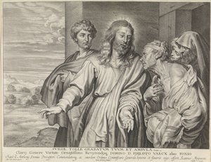 Christ guérit un paralytique - Pieter de Jode (II)