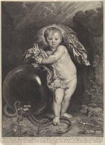 Enfant Jésus avec globe impérial