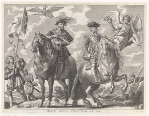 Charles V et Ferdinand à cheval