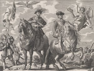 Planche 20 : Charles V et Ferdinand à cheval, de 
