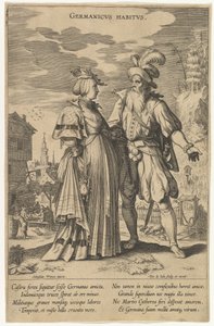Germanicus Habitus, des Modes de différentes nations - Pieter de Jode I