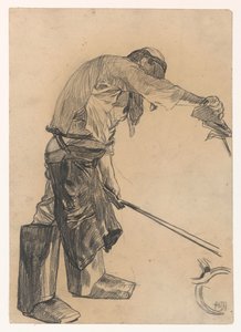 Ouvrier dans une aciérie - Pieter de Josselin
