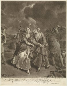 Actrice Susannah Maria Cibber dans le rôle de Cordelia