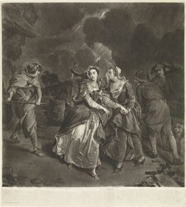 Actrice Susannah Maria Cibber dans le rôle de Cordelia