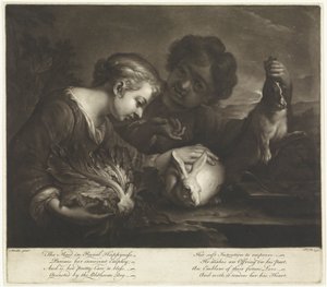 Deux enfants avec des lapins