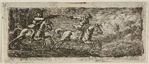Deux cavaliers qui se battent - Pieter van Laer