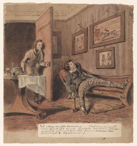 Caricature avec avocat - Pieter van Loon