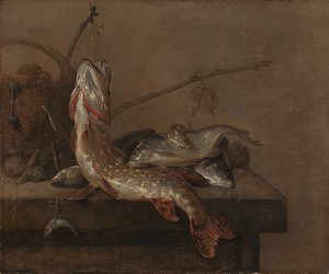 Nature morte avec poisson - Pieter van Noort